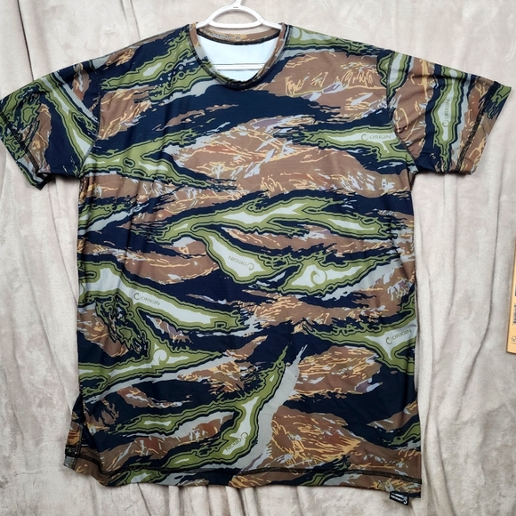 Origin Base SS Compression Raptor Woodland Camo Hunting Shirt 3XL Comfort Fit - Picture 1 of 6